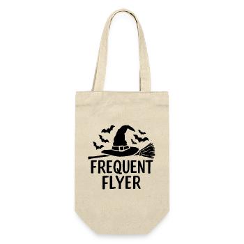Halloween Saying Quote Frequent Flyer - Gift Bag for Bottles - nature - Front
