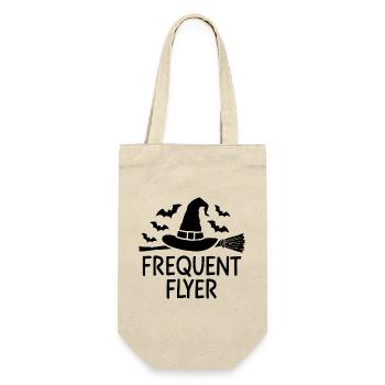 Halloween Saying Quote Frequent Flyer - Gift Bag for Bottles - nature - Front
