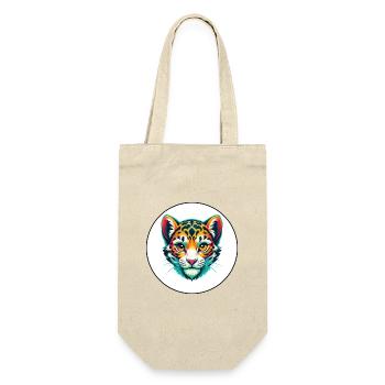 Léopard des neiges Bébé chat race dessin animé Kawaii Animal - Sac à bouteille - nature - Devant