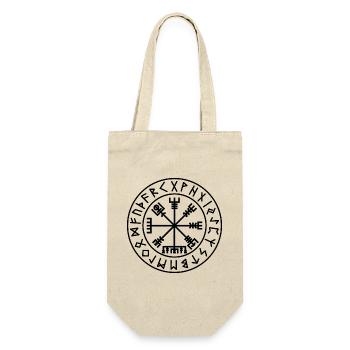 Vegvisir-Runensiegel - Geschenkbeutel für Flaschen - Natur - Vorne