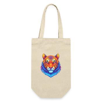Tiger Cat Breed Cartoon Kawaii Animal Pet - Gift Bag for Bottles - nature - Front