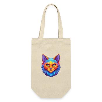 Laperm Chat Race Dessin Animé Kawaii Animal Pet - Sac à bouteille - nature - Devant