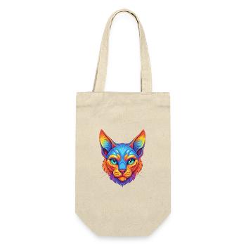Chat Rex allemand, race de chat, dessin animé, animal de compagnie kawaii - Sac à bouteille - nature - Devant