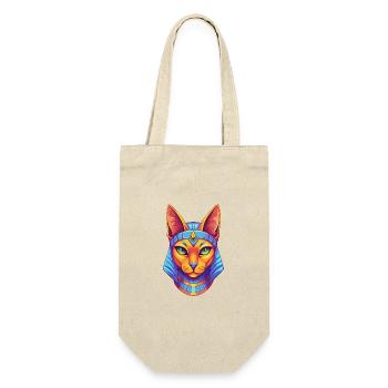 Arabian Egyptian Mau Cat Breed Cartoon Kawaii Anim - Gift Bag for Bottles - nature - Front