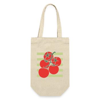 Tomato Girl Summer Tomaten Süden Italien - Geschenkbeutel für Flaschen - Natur - Vorne