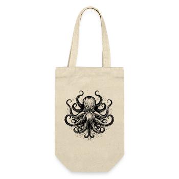 Octopus 02 - Gift Bag for Bottles - nature - Front