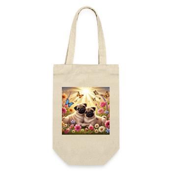 Sky-Shifting Pug Dog Lovers Design - Gift Bag for Bottles - nature - Front