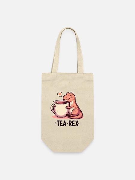 Tee Rex Tee-Rex Teetrinker Geschenk - Geschenkbeutel für Flaschen - Natur