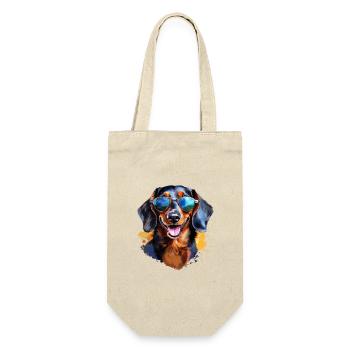 Dachshund with sunglasses - Gift Bag for Bottles - nature - Front