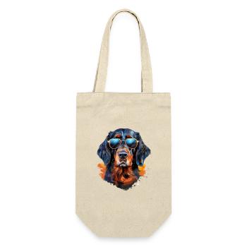 Gordon Setter avec lunettes de soleil - Sac à bouteille - nature - Devant