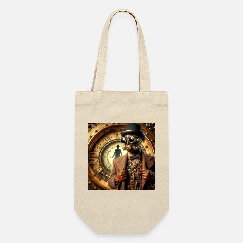 Sherlock Holmes Steampunk - Geschenkbeutel für Flaschen - Natur