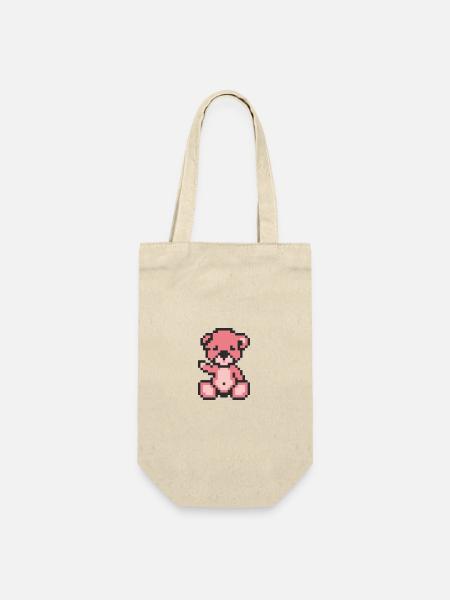 Pixel Bear Candy - Sac à bouteille - nature