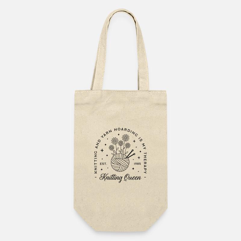 Stricker Humor Strickgarn - Geschenkbeutel für Flaschen - Natur