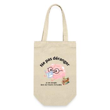 Ne pas déranger lecture - Sac à bouteille - nature - Devant