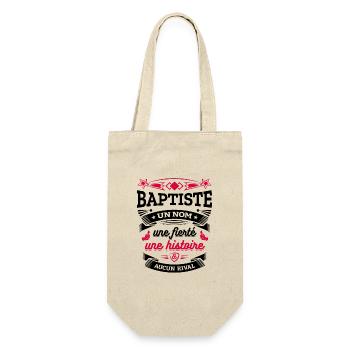 BAPTISTE UN NOM UNE FIERTÉ AUCUN RIVAL - Sac à bouteille - nature - Devant
