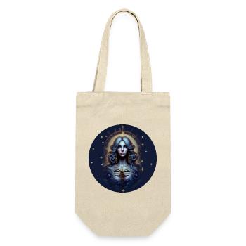 Moonlight Goddess Star Circle - Zodiac Sign Libra - Gift Bag for Bottles - nature - Front