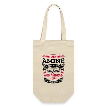 AMINE UN NOM UNE FIERTÉ AUCUN RIVAL - Sac à bouteille - nature - Devant