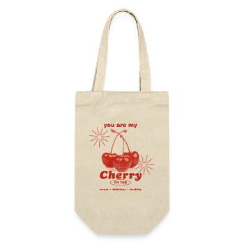 Cerise sur le gâteau – Perfection sucrée - Sac à bouteille - nature - Devant
