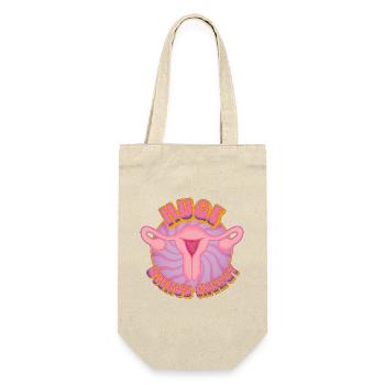 Huge Uterus Energy – Power & Empowerment - Gift Bag for Bottles - nature - Front