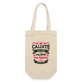 CALIXTE UN NOM UNE FIERTÉ AUCUN RIVAL - Sac à bouteille - nature - Devant