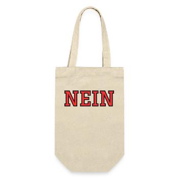 NEIN - Geschenkbeutel für Flaschen - Natur - Vorne