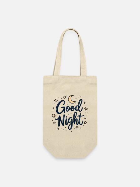 Good Night Träumer Cozy Look - Geschenkbeutel für Flaschen - Natur