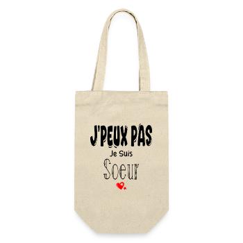 J'Peux Pas Je suis Sœur - Sac à bouteille - nature - Devant