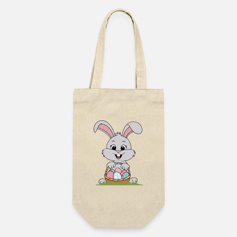 Cute Easter Rabbit - Gift Bag for Bottles - nature