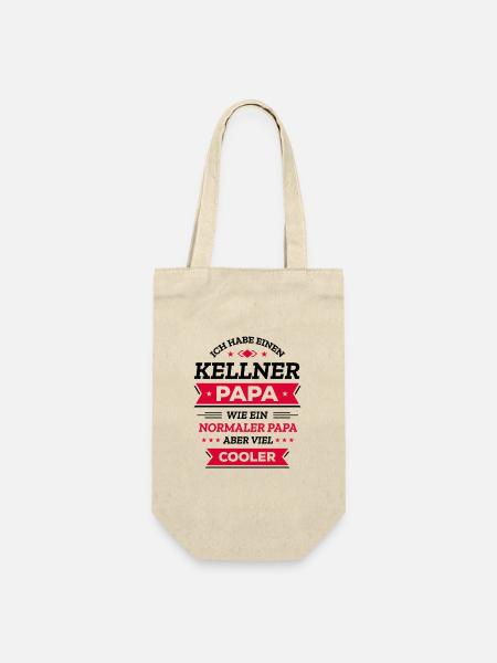 KELLNER PAPA: GEBURTSTAG WEIHNACHTEN VATERTAG - Geschenkbeutel für Flaschen - Natur