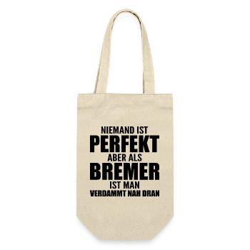 Bremen Bremerhaven Bremer Geschenk - Geschenkbeutel für Flaschen - Natur - Vorne