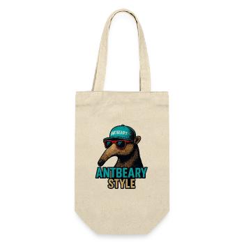 Antbeary Style Aardvark Cartoon - Gift Bag for Bottles - nature - Front