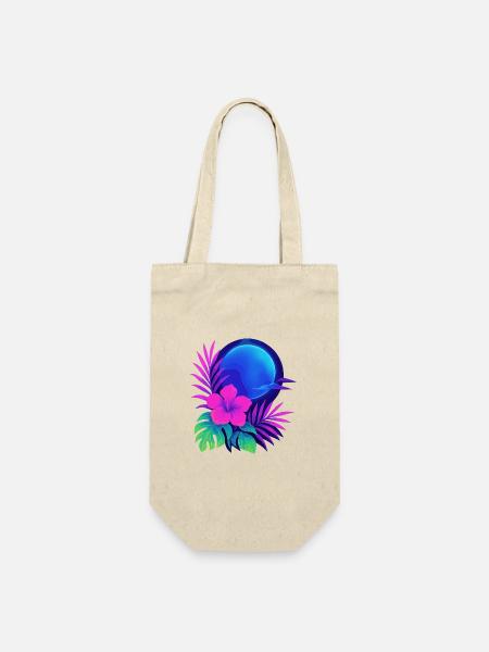 Neon Tropic Moon - Gift Bag for Bottles - nature