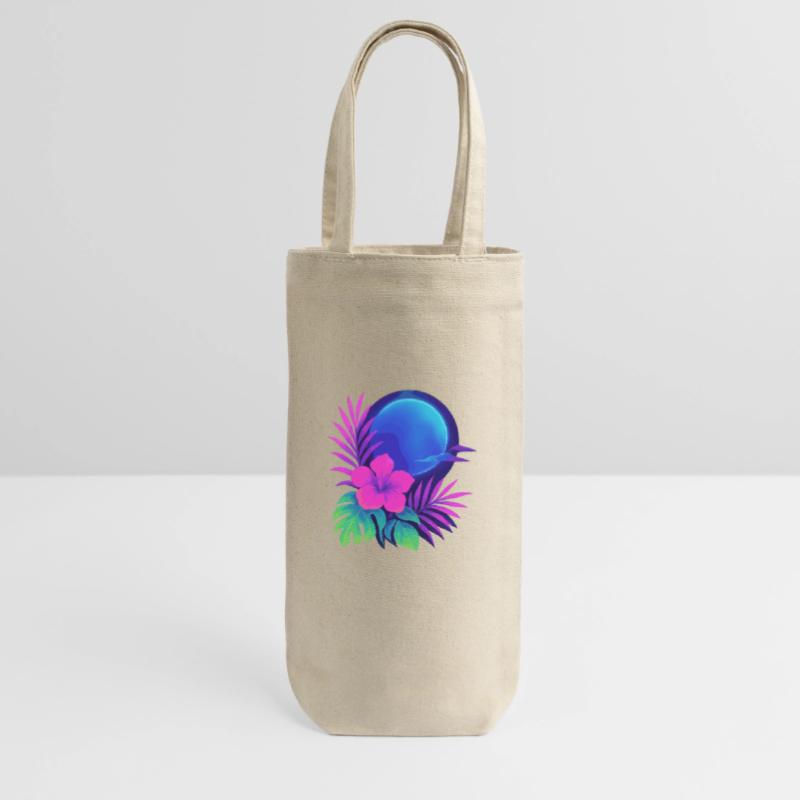 Neon Tropic Moon Gift Bag for Bottles