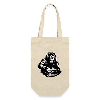 DJ The Monkey Danse à la Banksy - Sac à bouteille - nature - Devant