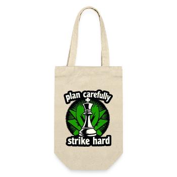 Schach plan carefully strike hard - Gift Bag for Bottles - nature - Front