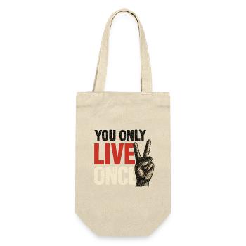 You only live vintage once - Gift Bag for Bottles - nature - Front