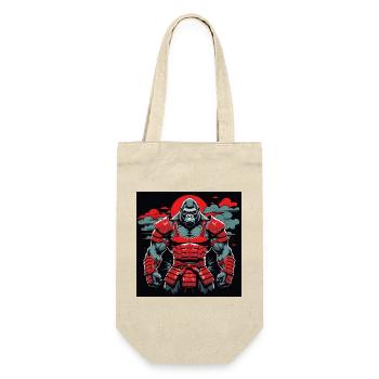 Primal Ronin – The Samurai Gorilla - Gift Bag for Bottles - nature - Front