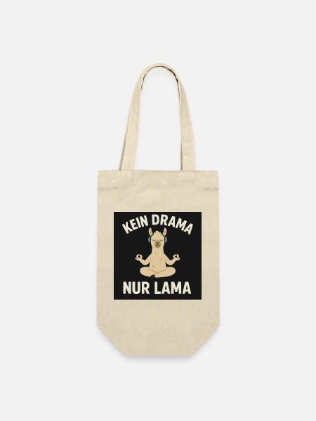 Lama - Geschenkbeutel für Flaschen - Natur
