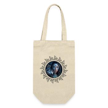 Heavenly Alliance: The Wolf and the Beautiful Woman - Gift Bag for Bottles - nature - Front