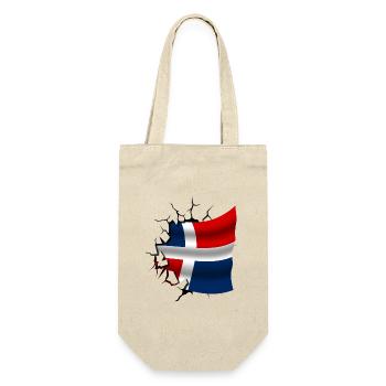 Flag of the Dominican Republic - Gift Bag for Bottles - nature - Front