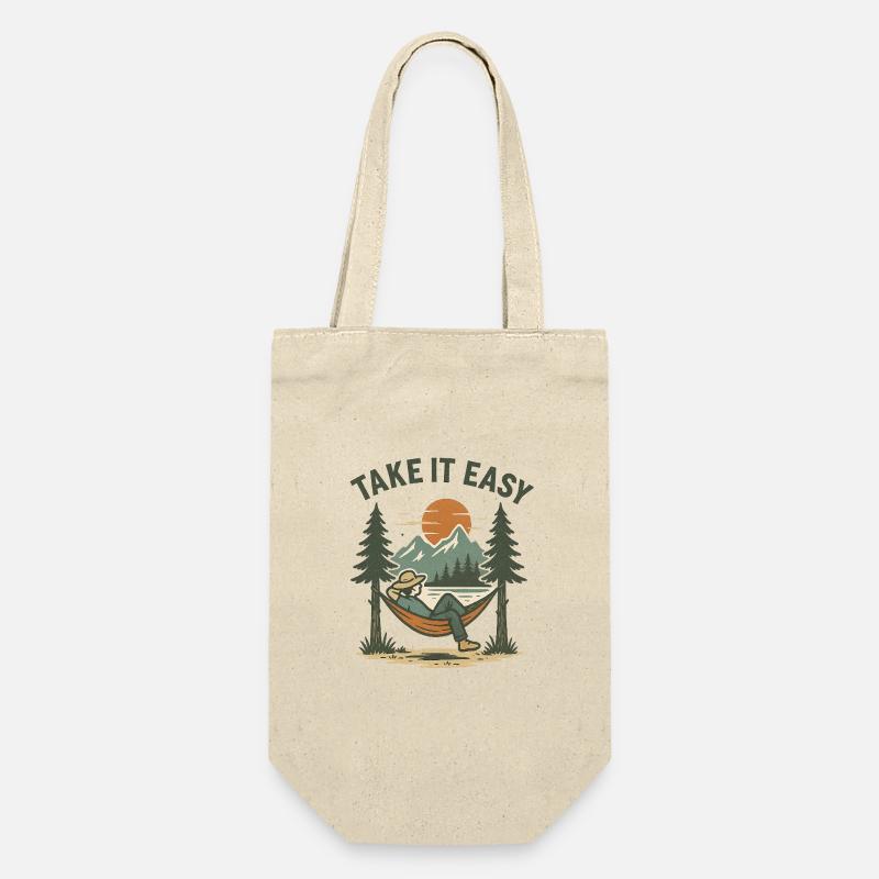 Take It Easy - Geschenkbeutel für Flaschen - Natur
