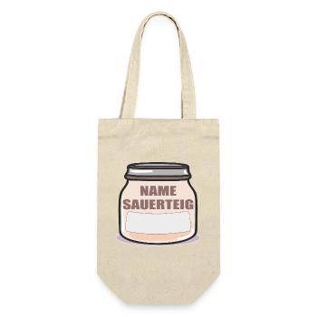 NAME SAUERTEIG SAUERTEIGBROT - Geschenkbeutel für Flaschen - Natur - Vorne