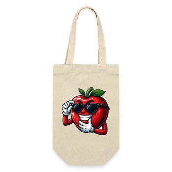 Tomate de dessin animé cool avec des lunettes de soleil plaisir végétal - Sac à bouteille - nature - Devant