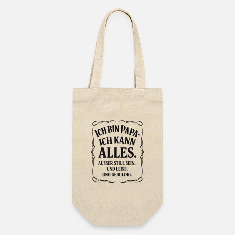Daddy I can do everything Saying - Gift Bag for Bottles - nature