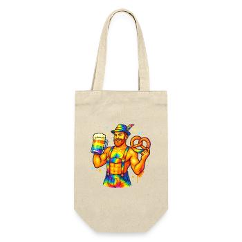 pride bavarian - Geschenkbeutel für Flaschen - Natur - Vorne
