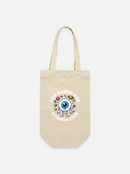 Das bloße Auge bei der Sternenbeobachtung im Weltraum - Geschenkbeutel für Flaschen - Natur