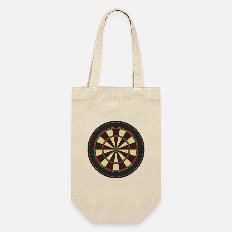 Dartscheibe - Geschenkbeutel für Flaschen - Natur