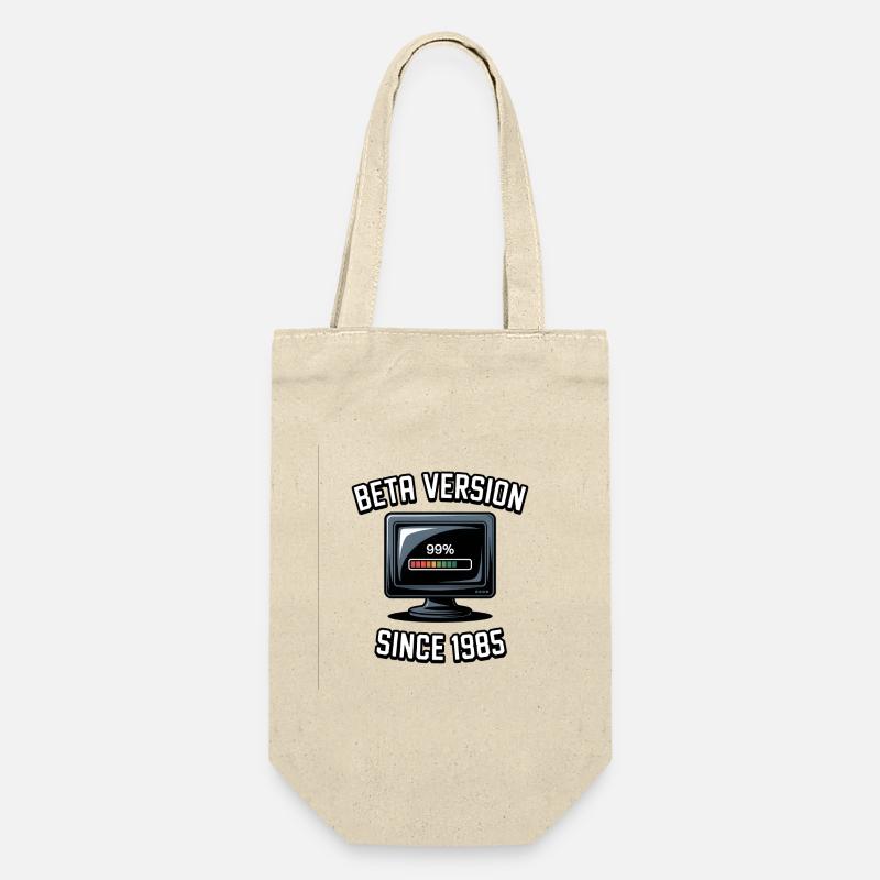 Retro Computer Progress Design - Gift Bag for Bottles - nature