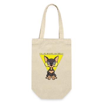 Ja, ich bin verwöhnt. Na und? - Geschenkbeutel für Flaschen - Natur - Vorne