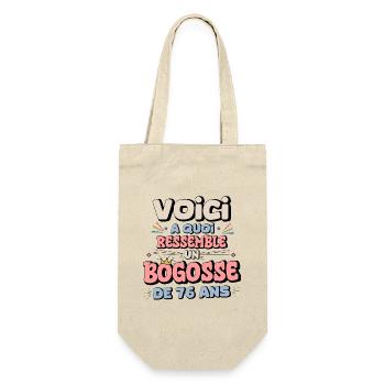 76th Birthday Humor Design - Gift Bag for Bottles - nature - Front